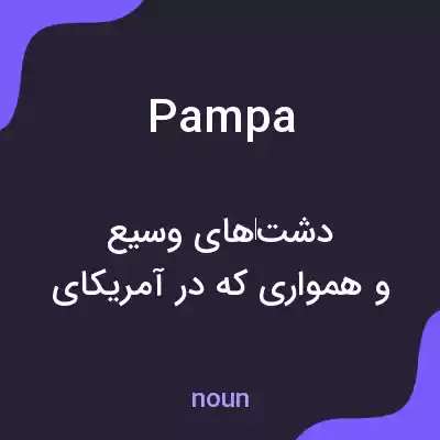 معنی pampa به فارسی معنی pampa به فارسی