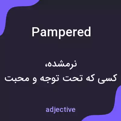 معنی pampered به فارسی معنی pampered به فارسی
