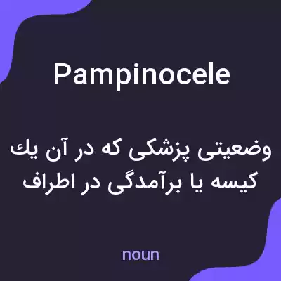 معنی pampinocele به فارسی معنی pampinocele به فارسی