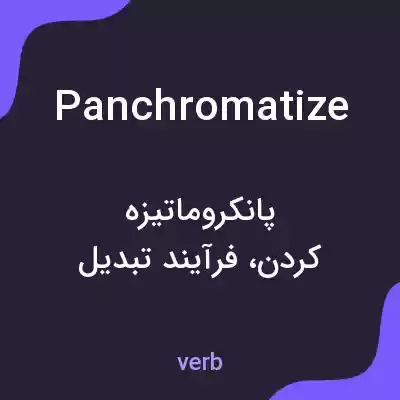 معنی panchromatize به فارسی معنی panchromatize به فارسی