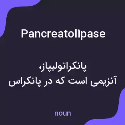 معنی pancreatolipase به فارسی معنی pancreatolipase به فارسی