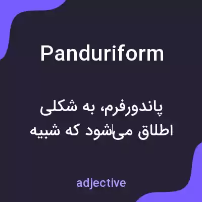 معنی panduriform به فارسی معنی panduriform به فارسی