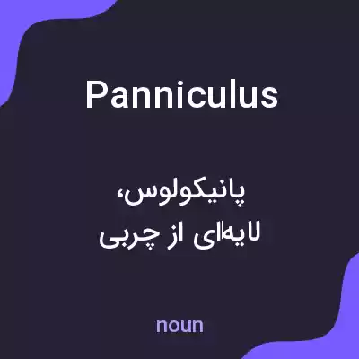 معنی panniculus به فارسی معنی panniculus به فارسی