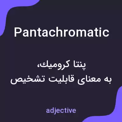 معنی pantachromatic به فارسی معنی pantachromatic به فارسی