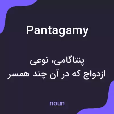 معنی pantagamy به فارسی معنی pantagamy به فارسی