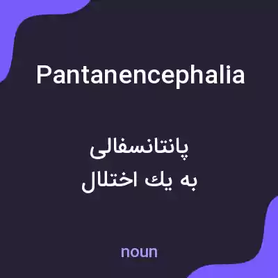 معنی pantanencephalia به فارسی معنی pantanencephalia به فارسی