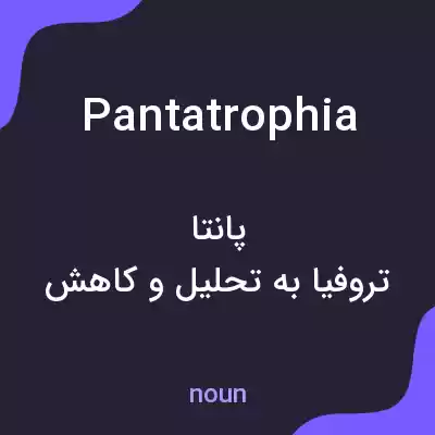 معنی pantatrophia به فارسی معنی pantatrophia به فارسی