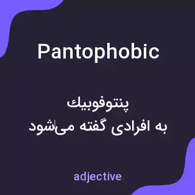 معنی pantophobic به فارسی معنی pantophobic به فارسی