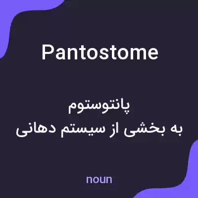 معنی pantostome به فارسی معنی pantostome به فارسی