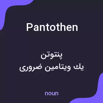 معنی pantothen به فارسی معنی pantothen به فارسی
