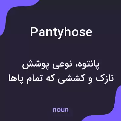 معنی pantyhose به فارسی