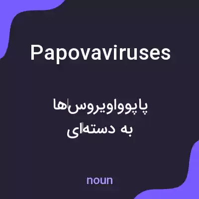 معنی papovaviruses به فارسی معنی papovaviruses به فارسی