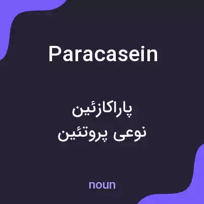 معنی paracasein به فارسی معنی paracasein به فارسی