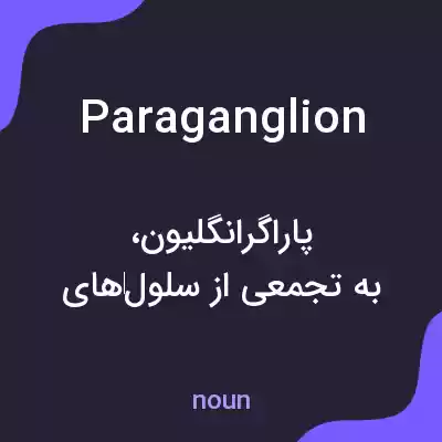 معنی paraganglion به فارسی معنی paraganglion به فارسی