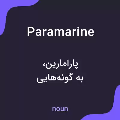 معنی paramarine به فارسی معنی paramarine به فارسی