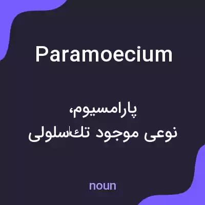 معنی paramoecium به فارسی معنی paramoecium به فارسی