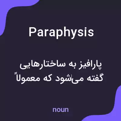 معنی paraphysis به فارسی معنی paraphysis به فارسی