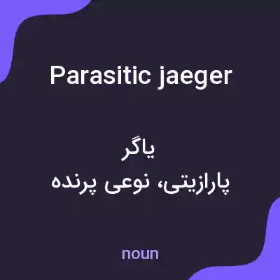 معنی parasitic jaeger به فارسی معنی parasitic jaeger به فارسی