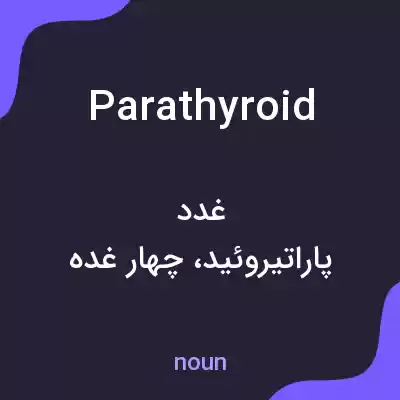معنی parathyroid به فارسی معنی parathyroid به فارسی