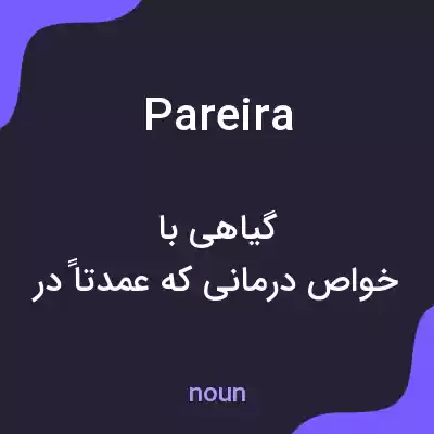 معنی pareira به فارسی