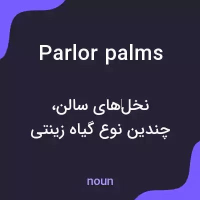 معنی parlor palms به فارسی معنی parlor palms به فارسی