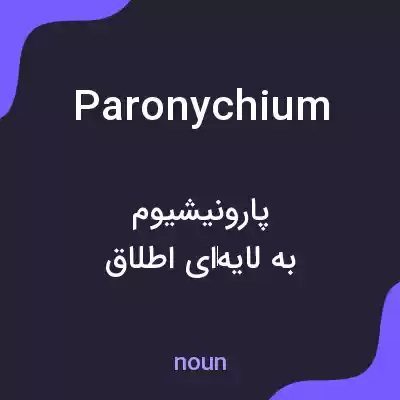 معنی paronychium به فارسی معنی paronychium به فارسی