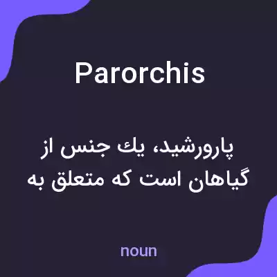 معنی parorchis به فارسی معنی parorchis به فارسی