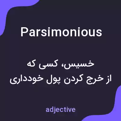 معنی parsimonious به فارسی معنی parsimonious به فارسی