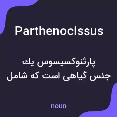 معنی parthenocissus به فارسی معنی parthenocissus به فارسی