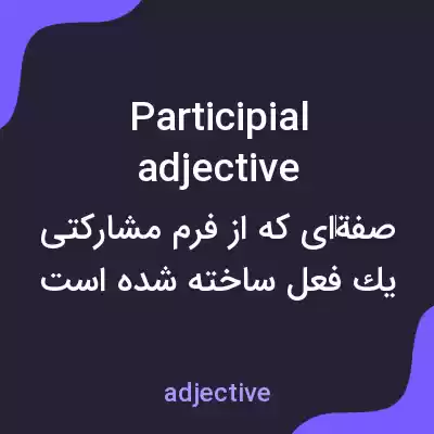 معنی participial adjective به فارسی معنی participial adjective به فارسی