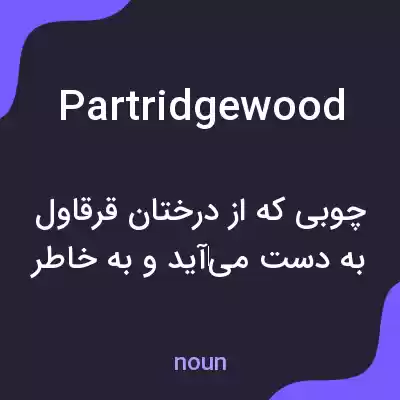 معنی partridgewood به فارسی معنی partridgewood به فارسی