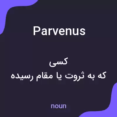 معنی parvenus به فارسی معنی parvenus به فارسی