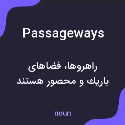 معنی passageways به فارسی معنی passageways به فارسی
