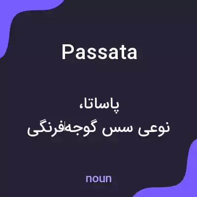 معنی passata به فارسی