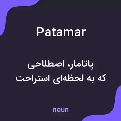 معنی patamar به فارسی معنی patamar به فارسی