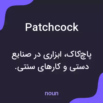 معنی patchcock به فارسی معنی patchcock به فارسی