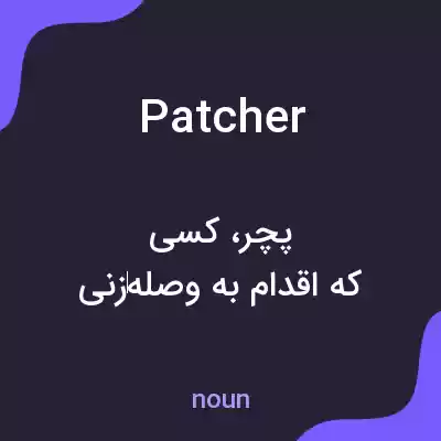 معنی patcher به فارسی معنی patcher به فارسی