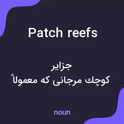 معنی patch reefs به فارسی معنی patch reefs به فارسی