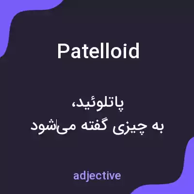 معنی patelloid به فارسی معنی patelloid به فارسی