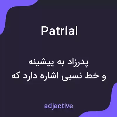 معنی patrial به فارسی