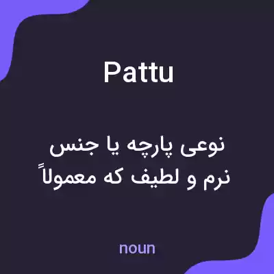 معنی pattu به فارسی معنی pattu به فارسی
