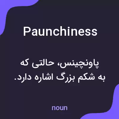 معنی paunchiness به فارسی معنی paunchiness به فارسی