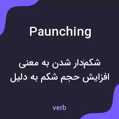 معنی paunching به فارسی