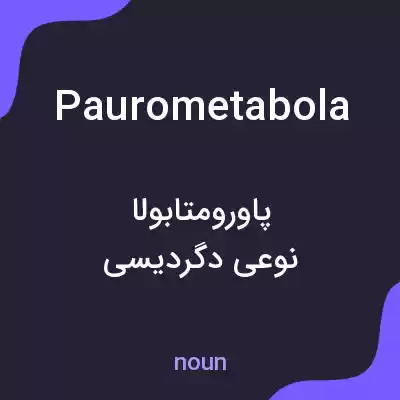 معنی paurometabola به فارسی معنی paurometabola به فارسی