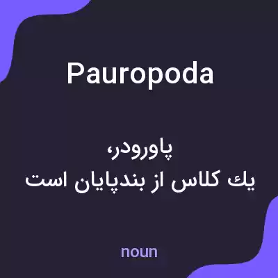 معنی pauropoda به فارسی معنی pauropoda به فارسی