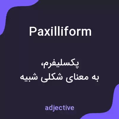 معنی paxilliform به فارسی معنی paxilliform به فارسی