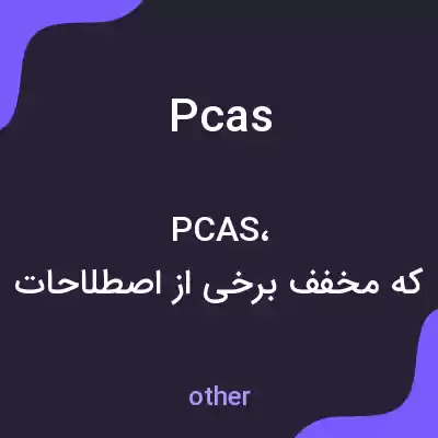 معنی pcas به فارسی معنی pcas به فارسی