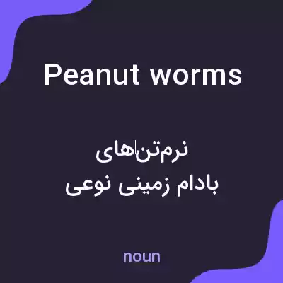 معنی peanut worms به فارسی معنی peanut worms به فارسی