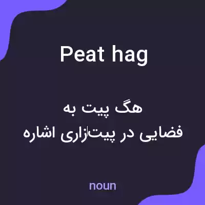 معنی peat hag به فارسی معنی peat hag به فارسی