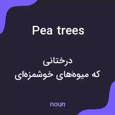 معنی pea trees به فارسی معنی pea trees به فارسی
